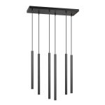 Emibig Lampa Wisząca Selter Stal Czarny | Nadaje Się Do 6x G9 - Max 8W
