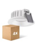 Opakowanie 4x Ledvance LED Spot Air Fix Aluminium Valkoinen 6W 480lm 36D - 927 Bardzo Ciepła Biel | Aukko 68mm - IP65 - Najlepsze renderowanie kolorów - Ściemnianie