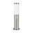Eglo Lampa na postumencie Helsinki Stal Nierdzewna | IP44 - Nadaje Się Do 1x E27 - Czujnik Ruchu
