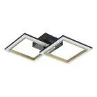 Eglo Lampa sufitowa Calliera Stal Czarny, Mosiądz 18.4W 2500lm - 830 Ciepła Biel | Ściemnianie